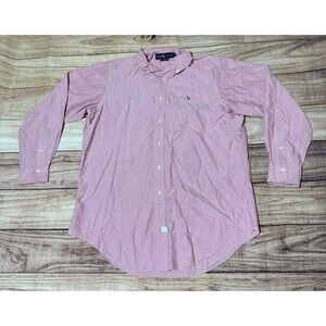 Vintage Ralph Lauren Polo Long Sleeve Pink Oxford Button Collar 15.5/33 Medium